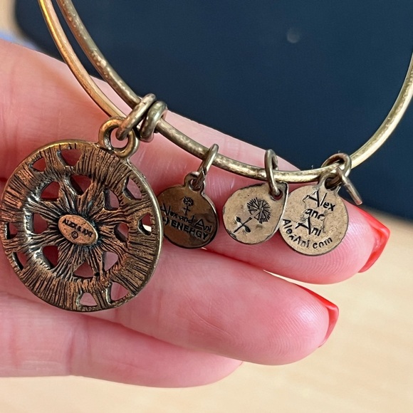 Rare find Alex and Ani Anchor Charm Bangle Bracelet - Picture 3 of 5